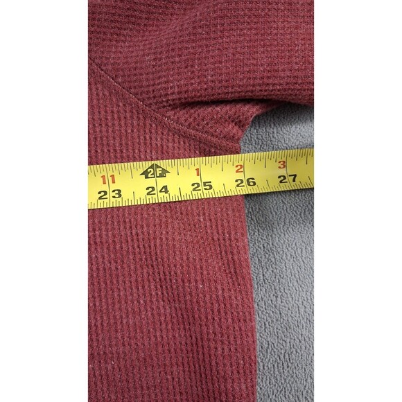 Eddie Bauer Men's 1/4 Snap Sweater Fleece Pullover TXL Fully lined snaps red - Picture 12 of 14